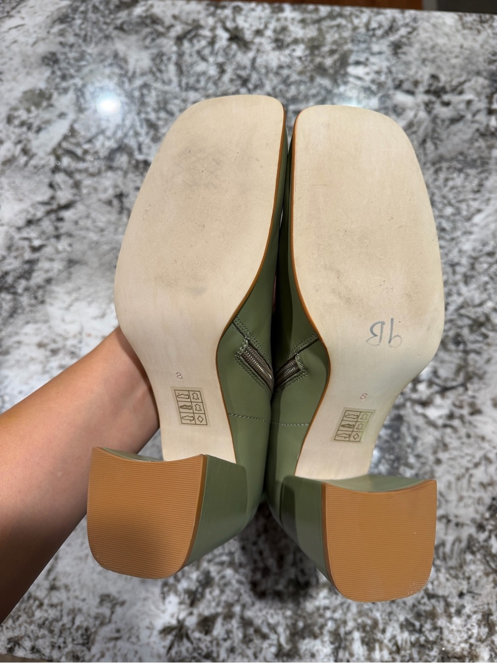 Jeffrey Campbell Belmond Victorian Style Green Leather Lace-Up Ankle Boot - Picture 6 of 8
